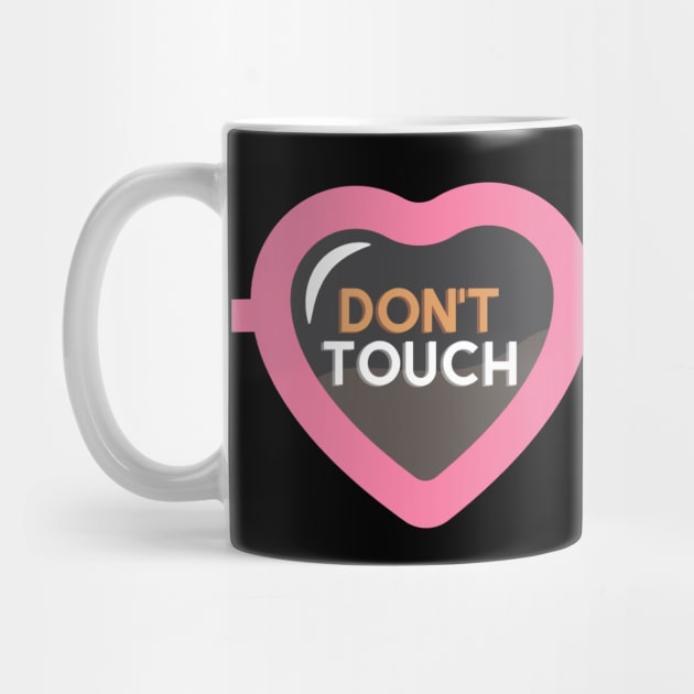 Dont touch my phone glasses cute aesthetic design by FRH Design